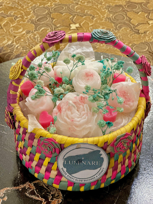 Flower Candle Basket