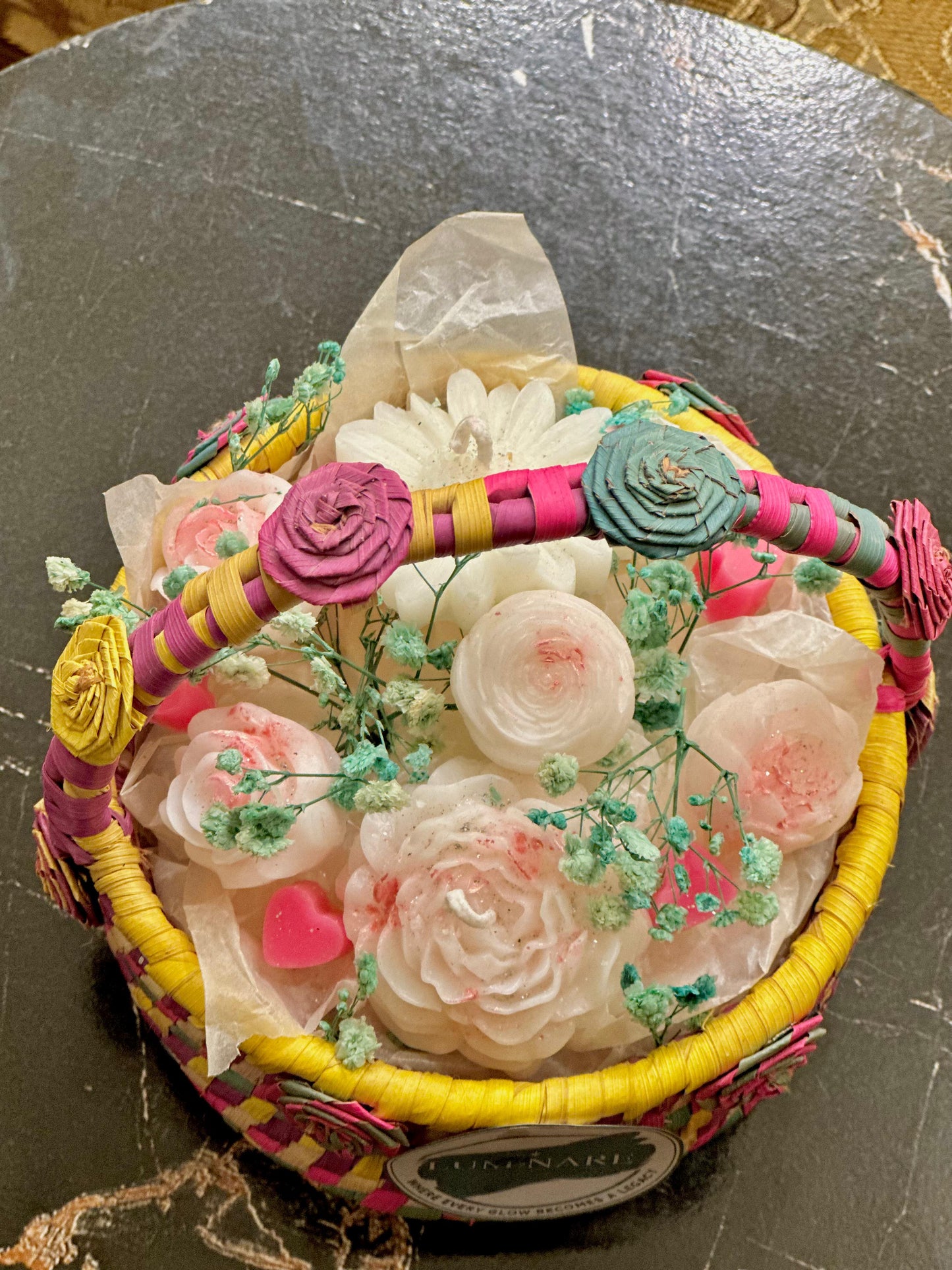 Flower Candle Basket