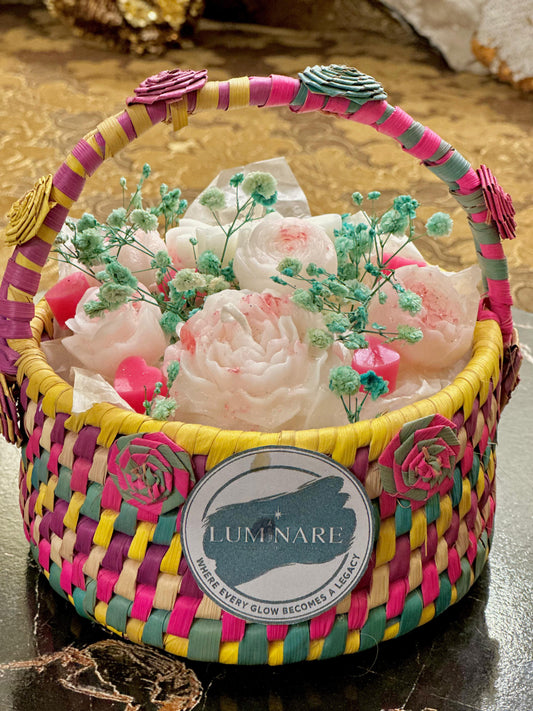 Flower Candle Basket